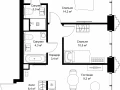2-комнатная квартира, 59.5 м2 , 16 этаж, ул. Верейская, 29/32Д - фото 1