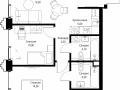 2-комнатная квартира, 61.5 м2 , 36 этаж, ул. Верейская, 29/32Д - фото 1