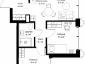 2-комнатная квартира, 54 м2 , 46 этаж, ул. Верейская, 29/32Д - фото 1