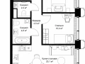 2-комнатная квартира, 58 м2 , 9 этаж, ул. Верейская, 29/32Д - фото 1