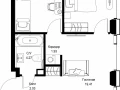 2-комнатная квартира, 58.75 м2 , 45 этаж, ул. Верейская, 29/32Д - фото 1