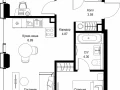 2-комнатная квартира, 59.41 м2 , 50 этаж, ул. Верейская, 29/32Д - фото 1
