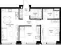 2-комнатная квартира - Вишневая, 7 / ЖК СИТИДЗЕН - фото 1
