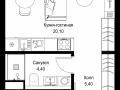 Квартира студия - Вишневая, 7 / ЖК СИТИДЗЕН - фото 1