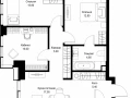 3-комнатная квартира, 74.1 м2 , 11 этаж, Вишневая, 7 - фото 1