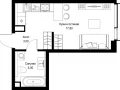 Квартира студия, 25.8 м2 , 27 этаж, Вишневая, 7 - фото 1