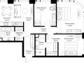 3-комнатная квартира, 84.73 м2 , 15 этаж, ул. Верейская, 29/42 - фото 1