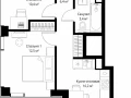 2-комнатная квартира, 56.3 м2 , 18 этаж, ул. Верейская, 29/35 - фото 1