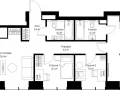 3-комнатная квартира, 75.7 м2 , 2 этаж, ул. Верейская, 29/35 - фото 1