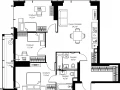 3-комнатная квартира, 88.8 м2 , 23 этаж, ул. Верейская, 29/35 - фото 1