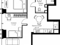 2-комнатная квартира, 62 м2 , 36 этаж, ул. Верейская, 29/35 - фото 1