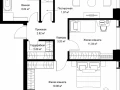 2-комнатная квартира, 83.1 м2 , 21 этаж, ул. Верейская, 29/42 - фото 1
