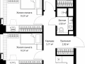 3-комнатная квартира - ул. Верейская, 29/42 / ЖК ВЕЕР - фото 1