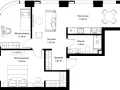 2-комнатная квартира, 65.11 м2 , 9 этаж, ул. Верейская, 29/42 - фото 1