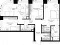 3-комнатная квартира, 84.13 м2 , 41 этаж, ул. Верейская, 29/42 - фото 1