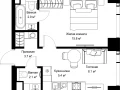 1-комнатная квартира, 38.01 м2 , 41 этаж, ул. Верейская, 29/42 - фото 1