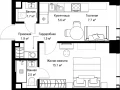 1-комнатная квартира - ул. Верейская, 29/42 / ЖК ВЕЕР - фото 1