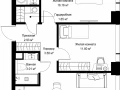 2-комнатная квартира, 60.63 м2 , 12 этаж, ул. Верейская, 29/42 - фото 1