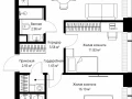 2-комнатная квартира, 60.43 м2 , 21 этаж, ул. Верейская, 29/42 - фото 1