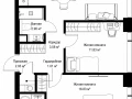 2-комнатная квартира, 60.43 м2 , 23 этаж, ул. Верейская, 29/42 - фото 1
