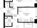 2-комнатная квартира, 60.71 м2 , 30 этаж, ул. Верейская, 29/42 - фото 1