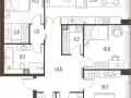 4-комнатная квартира, 116.8 м2 , 11 этаж, Летниковская, 11 - фото 1