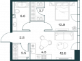 2-комнатная квартира - Орджоникидзе, 10 / ЖК SHIFT - фото 1