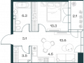 2-комнатная квартира - Орджоникидзе, 10 / ЖК SHIFT - фото 1