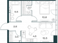 2-комнатная квартира - Орджоникидзе, 10 / ЖК SHIFT - фото 1
