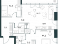 3-комнатная квартира - Орджоникидзе, 10 / ЖК SHIFT - фото 1