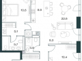 3-комнатная квартира - Орджоникидзе, 10 / ЖК SHIFT - фото 1