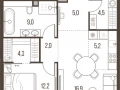 2-комнатная квартира - Летниковская, 11 / ЖК HIGH LIFE - фото 1