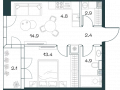2-комнатная квартира - Орджоникидзе, 10 / ЖК SHIFT - фото 1