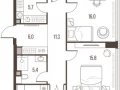 4-комнатная квартира, 124.8 м2 , 3 этаж, Летниковская, 11 - фото 1