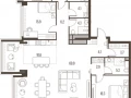 4-комнатная квартира, 172.9 м2 , 46 этаж, Летниковская, 11 - фото 1