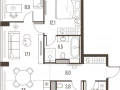 3-комнатная квартира, 67.3 м2 , 21 этаж, Летниковская, 11 - фото 1