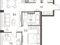 3-комнатная квартира - Летниковская, 11 / ЖК HIGH LIFE - фото 1