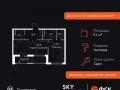 2-комнатная квартира, 51.3 м2 , 20 этаж, Строительный проезд, 9 - фото 1