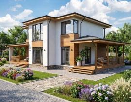 Дом 210 кв.м, КП Крекшино Вайт Вилладж в Новой Москве, проект   - фото 11